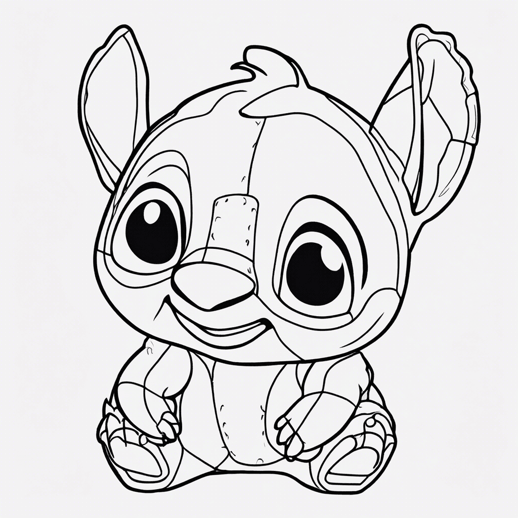 Additional stitch coloring page 1