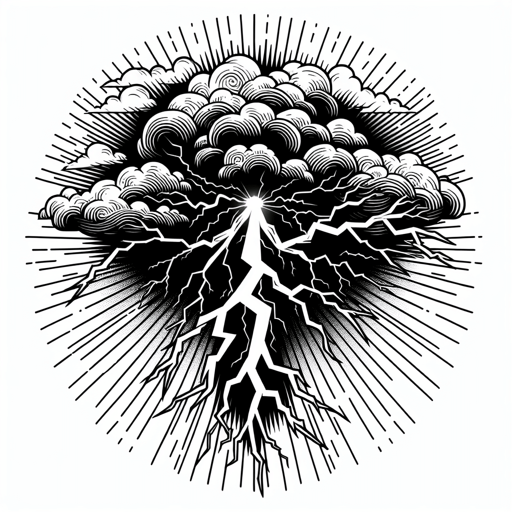 Additional storm lightning coloring page 2