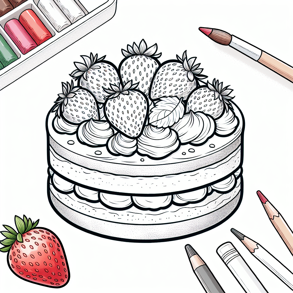 Additional strawberry shortcake coloring page 1