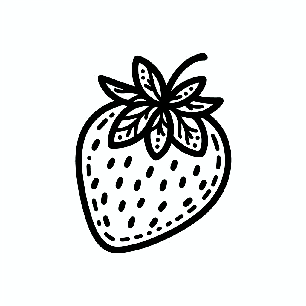 strawberry sweet coloring pages