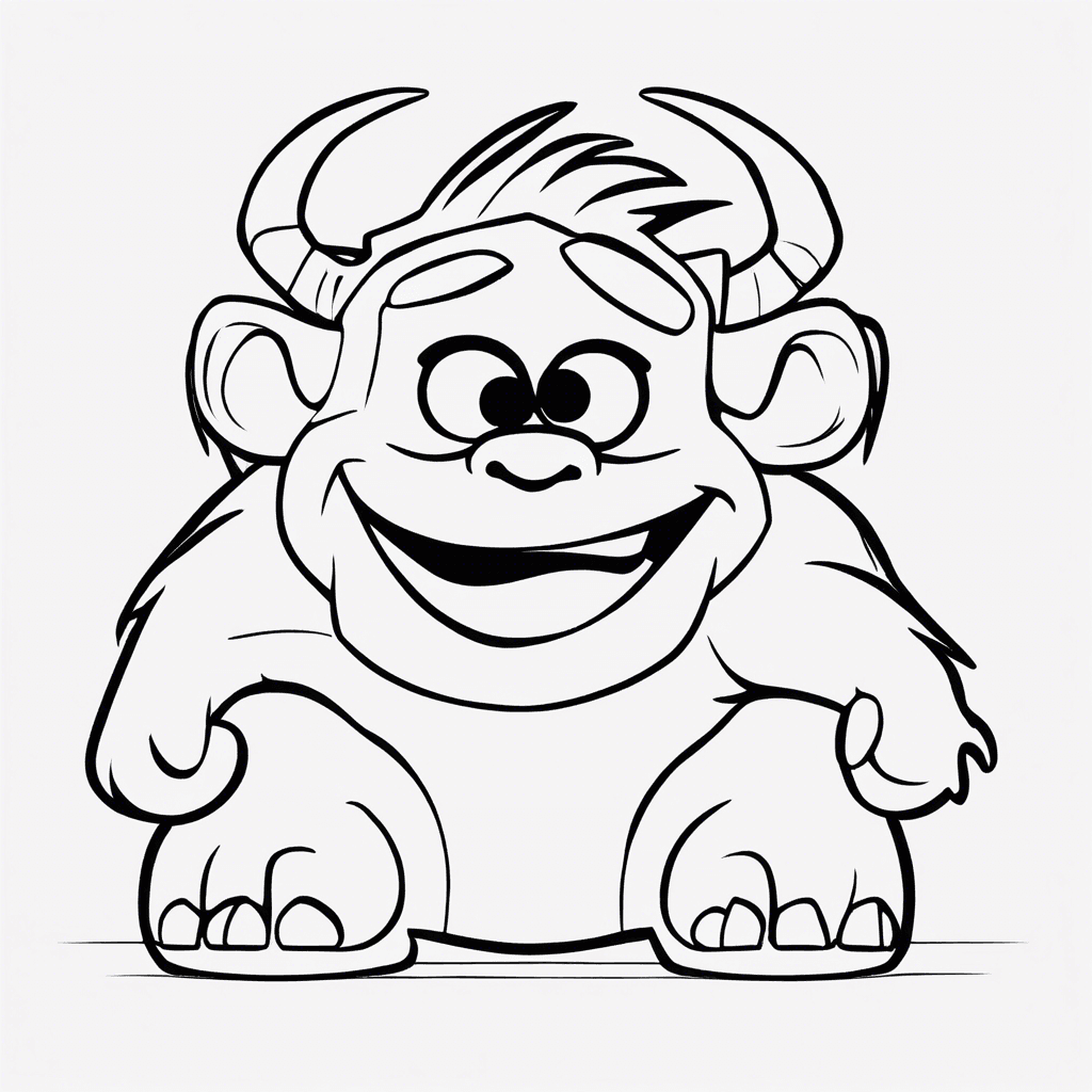 sulley coloring pages