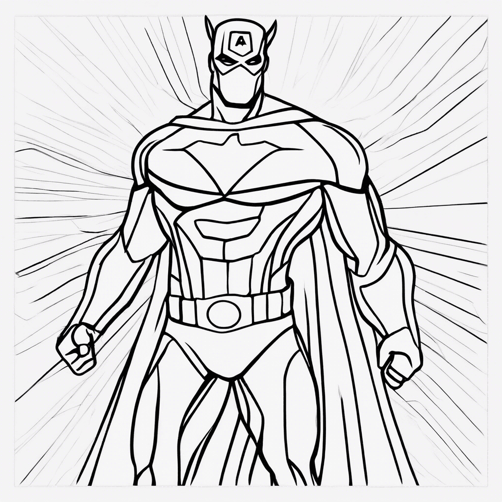 Additional superheroes coloring page 1