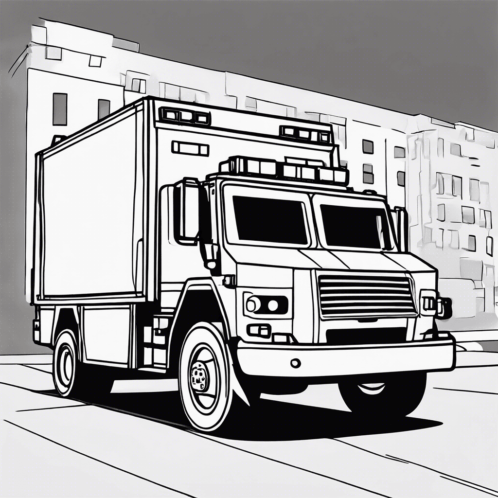 swat truck coloring pages