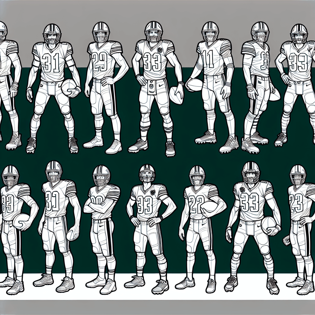 Additional team lineup coloring page 1