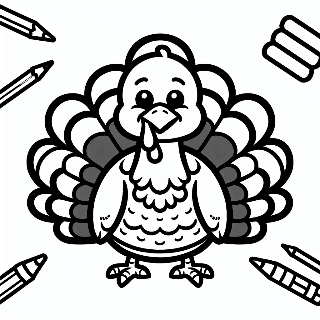 thanksgiving turkey coloring pages