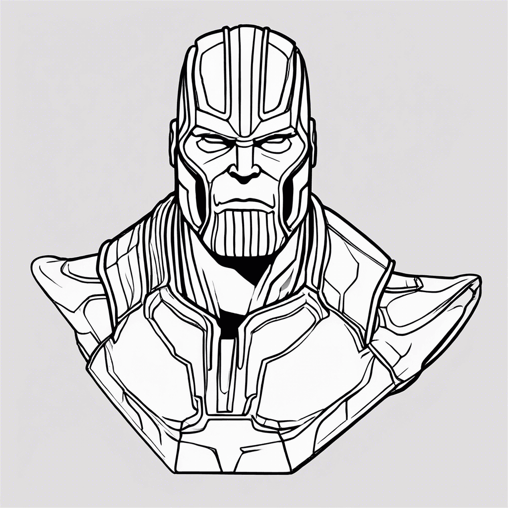 thanos gauntlet coloring pages