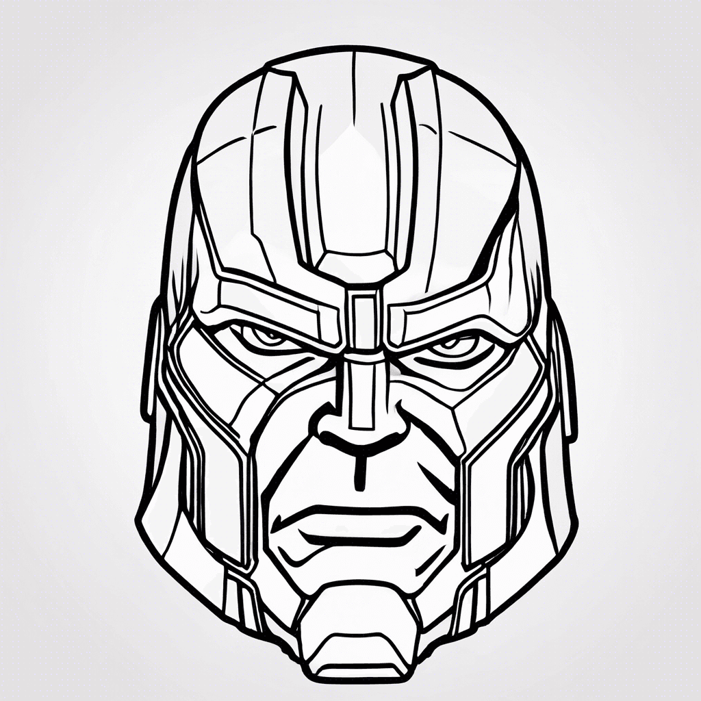 Additional thanos gauntlet coloring page 2