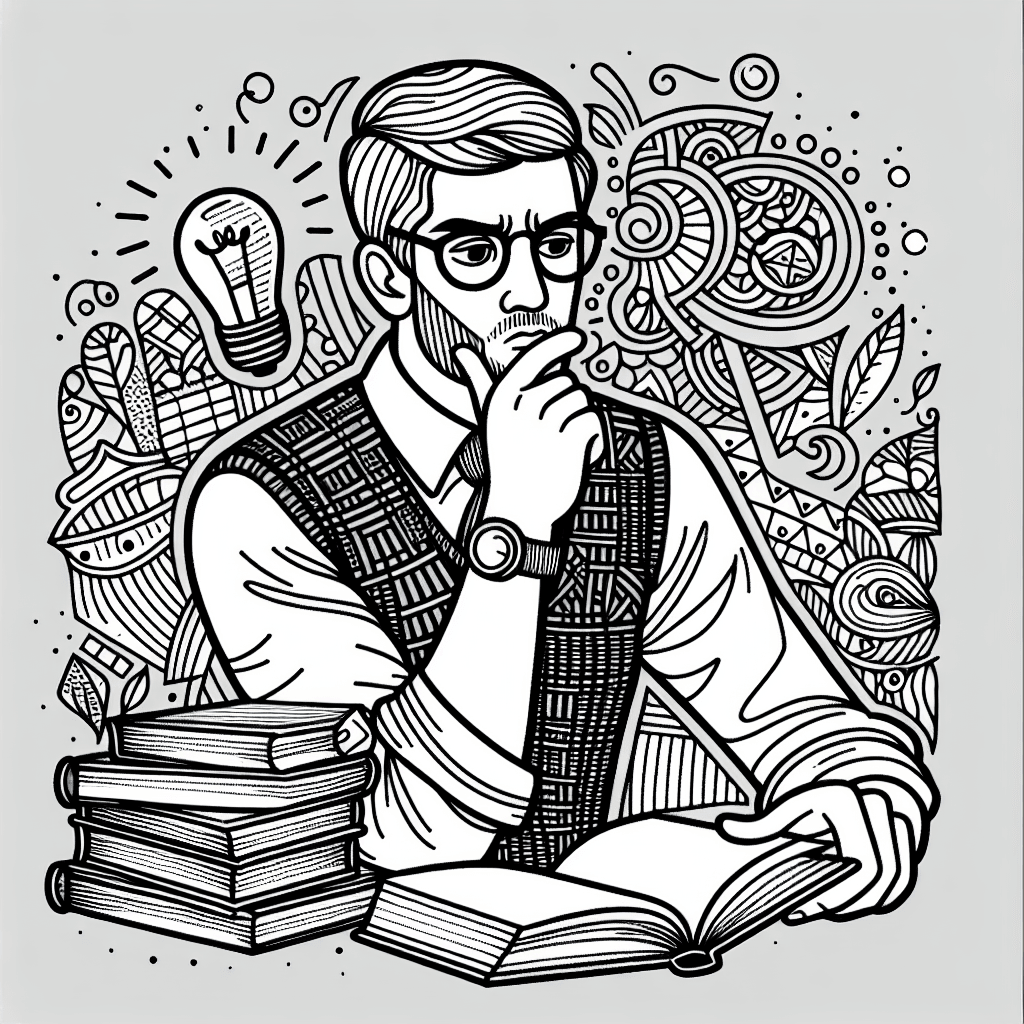 Additional thinking hard coloring page 2