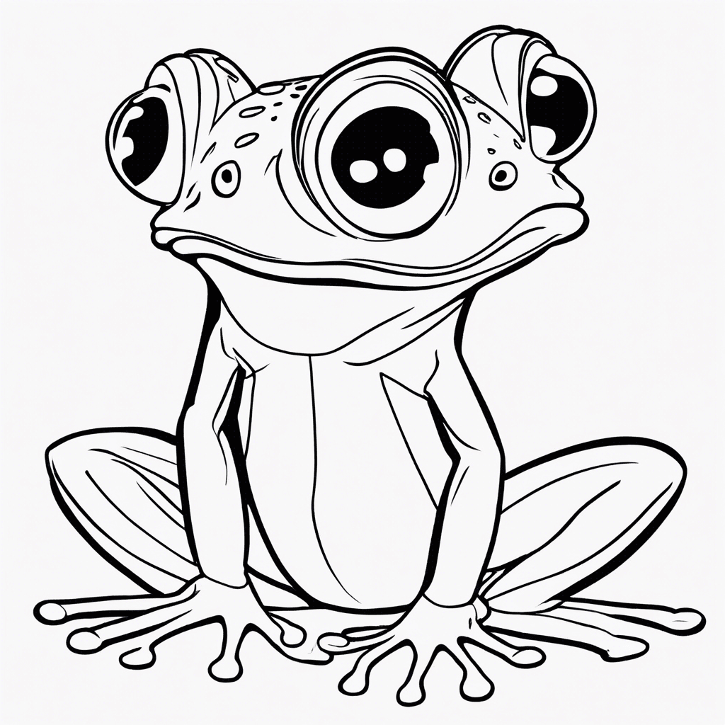 Additional tiana frog coloring page 2