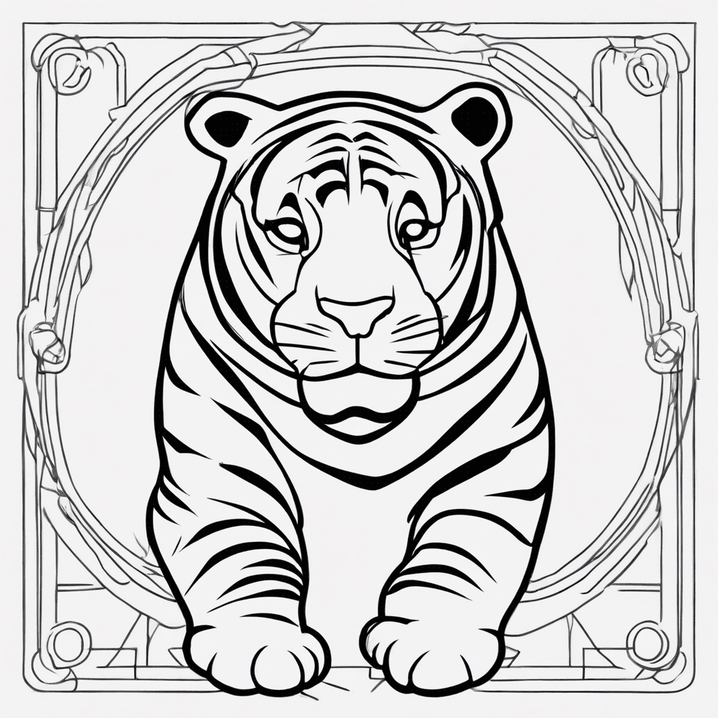 Additional tigger coloring page 1