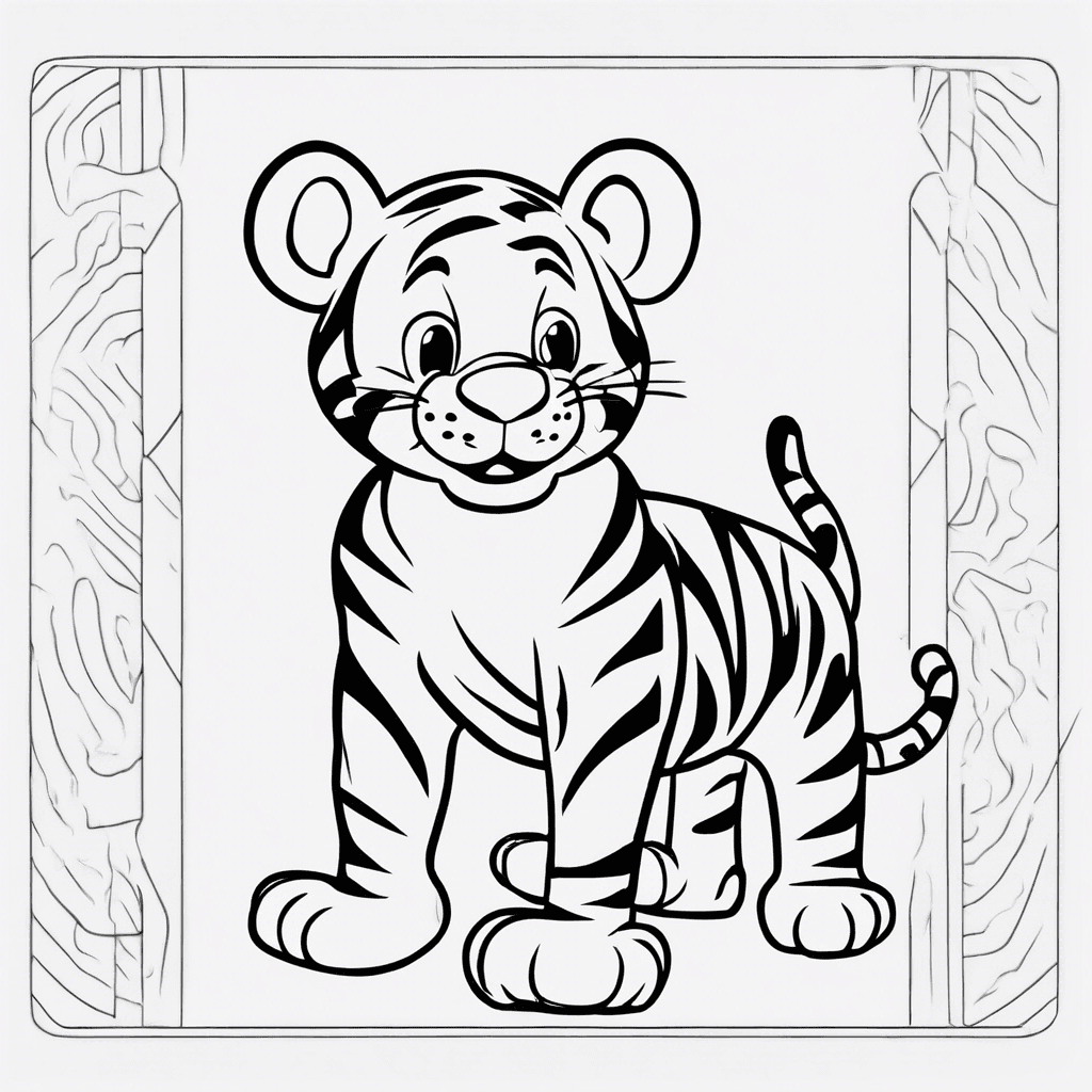 Additional tigger coloring page 2