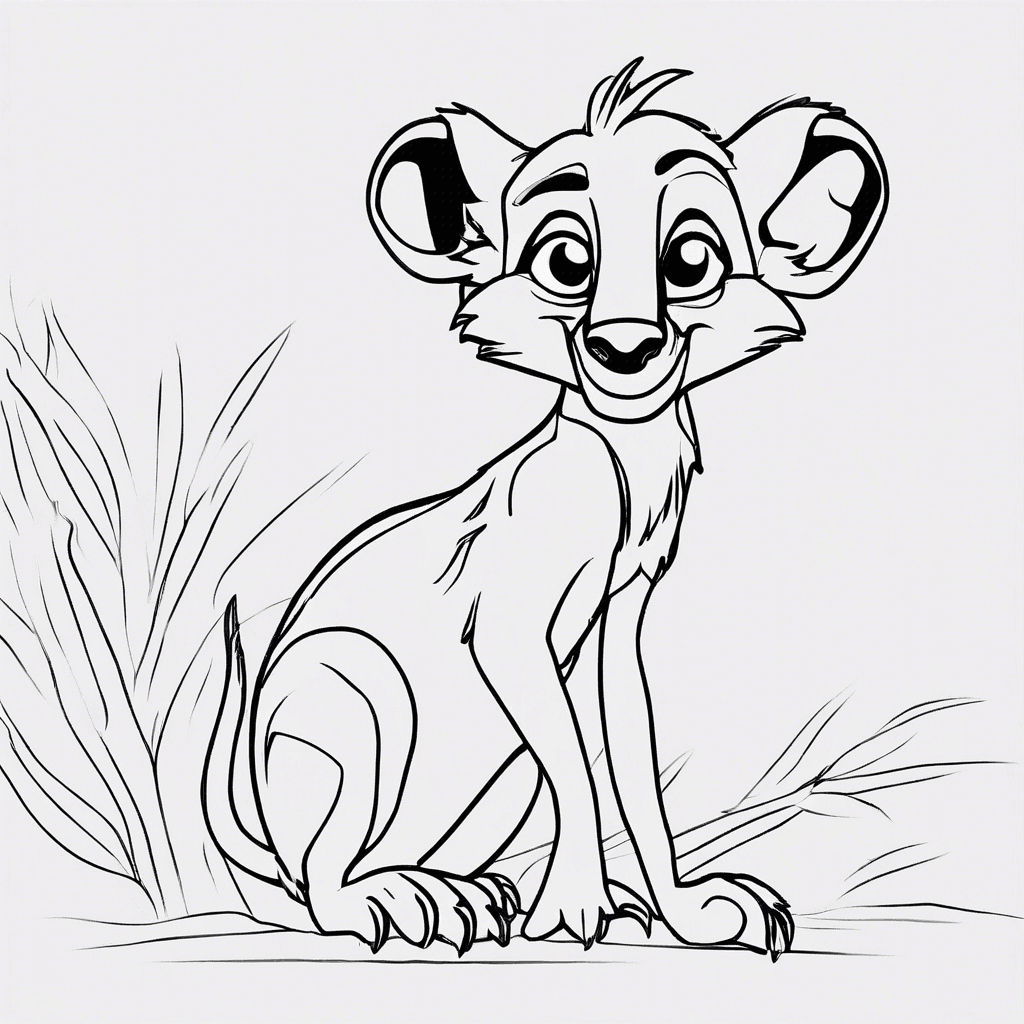 timon coloring pages