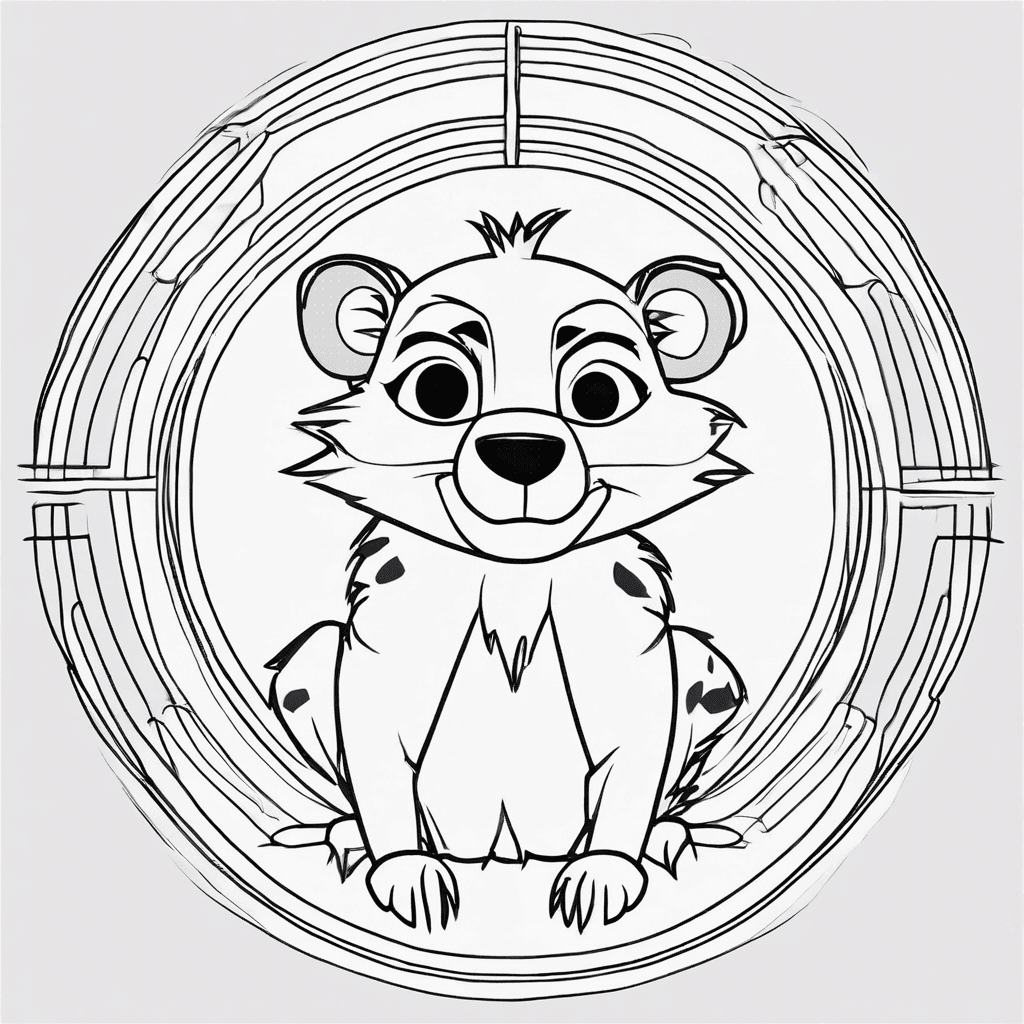 Additional timon coloring page 1