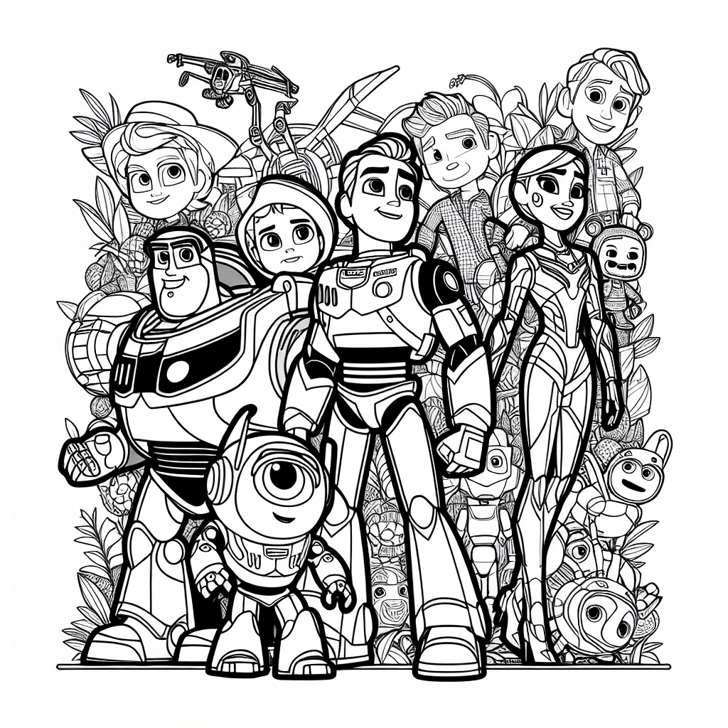 Additional toy story coloring page 1