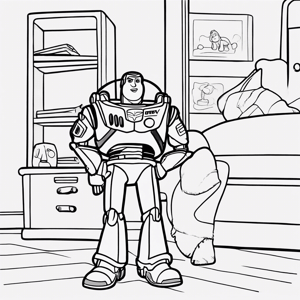 Additional toy story coloring page 2