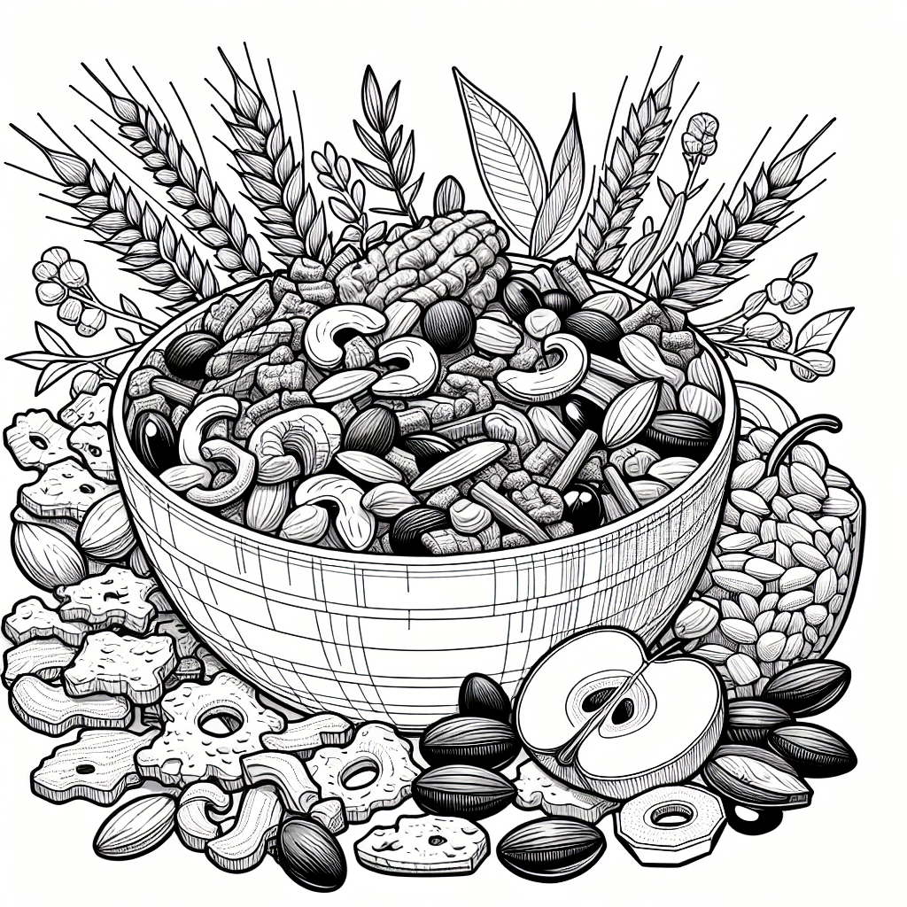 Additional trail mix coloring page 1