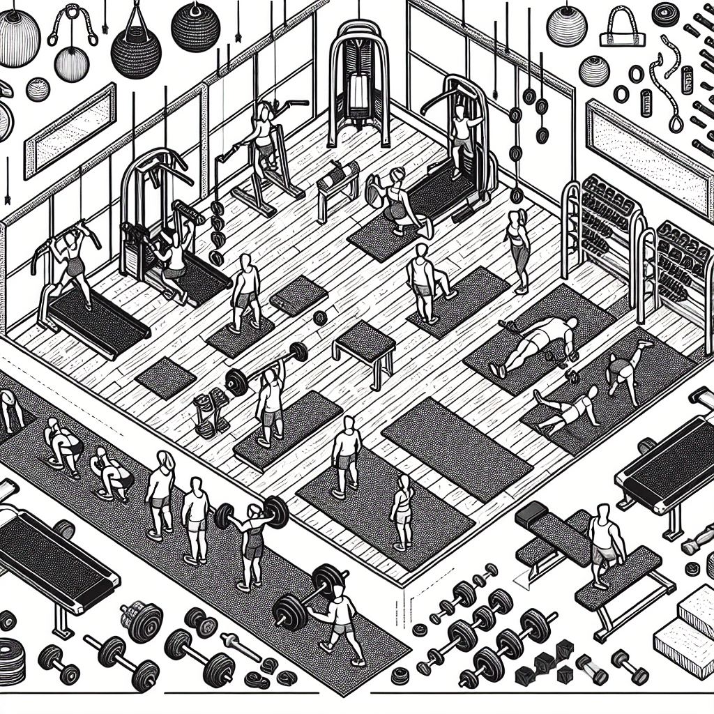 Additional training room coloring page 2