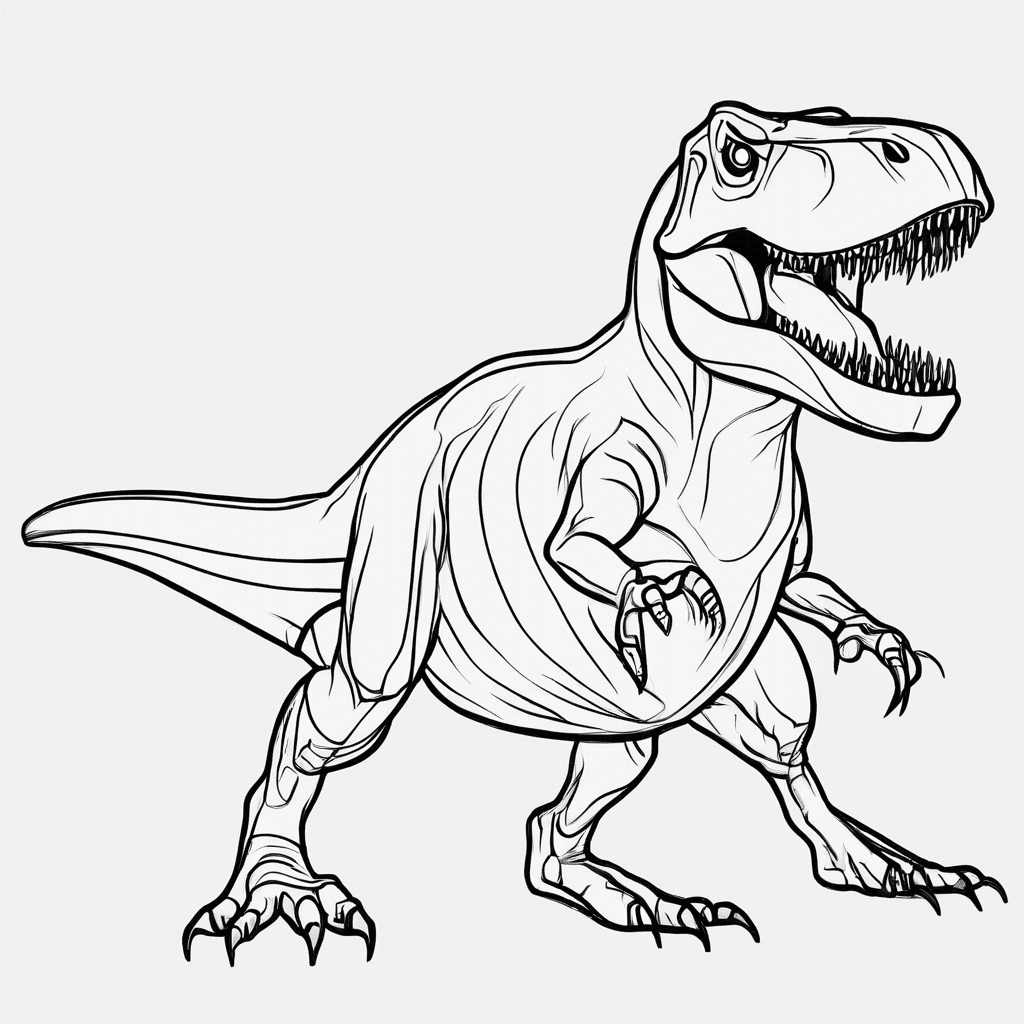 trex coloring pages