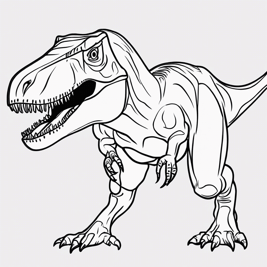 Additional trex coloring page 2