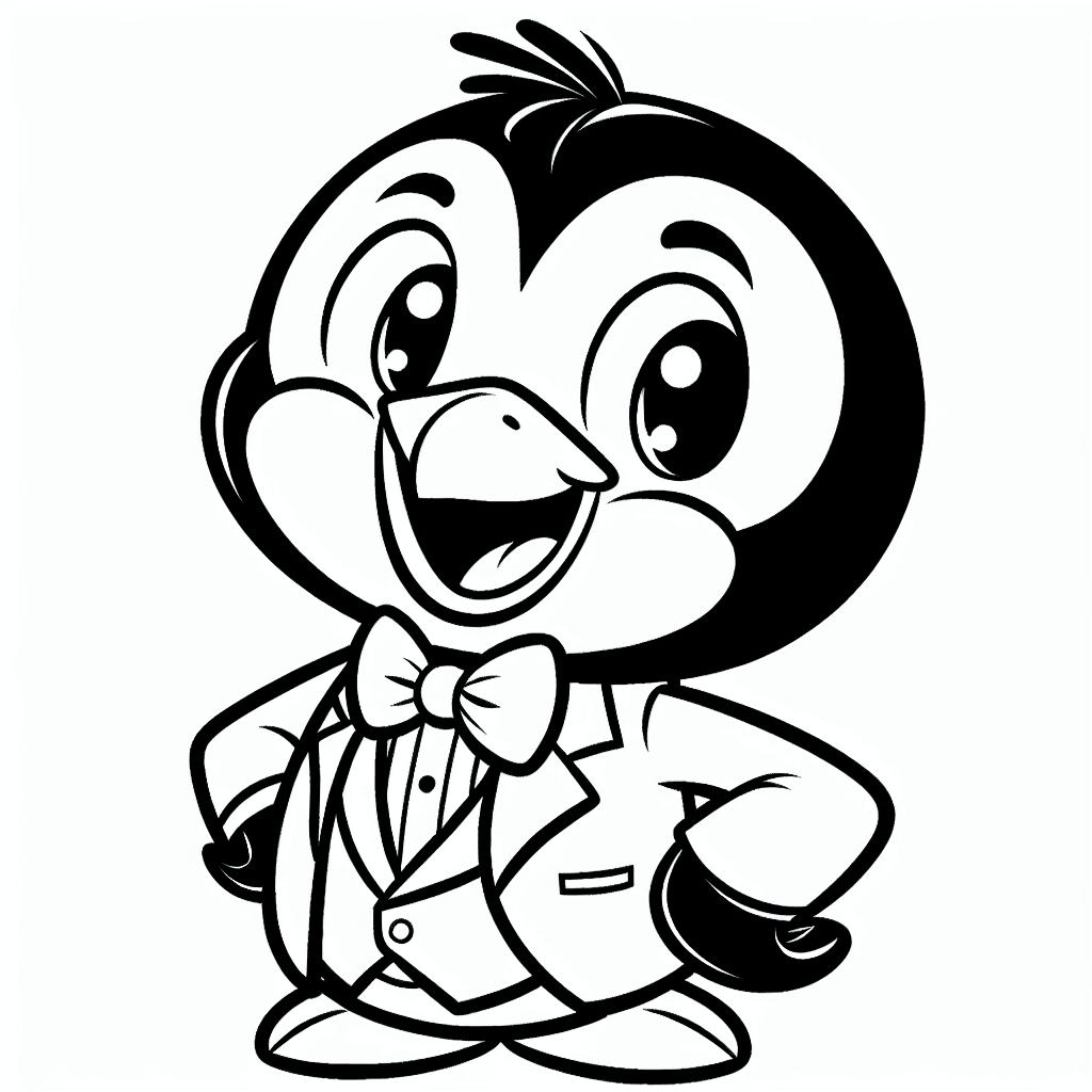 Additional tuxedosam penguin coloring page 1