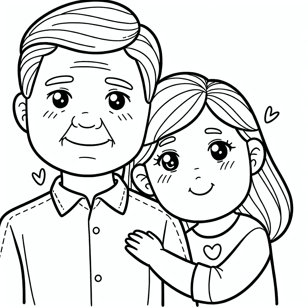 uncle aunt coloring pages