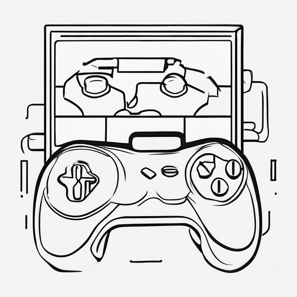 Additional video games coloring page 1