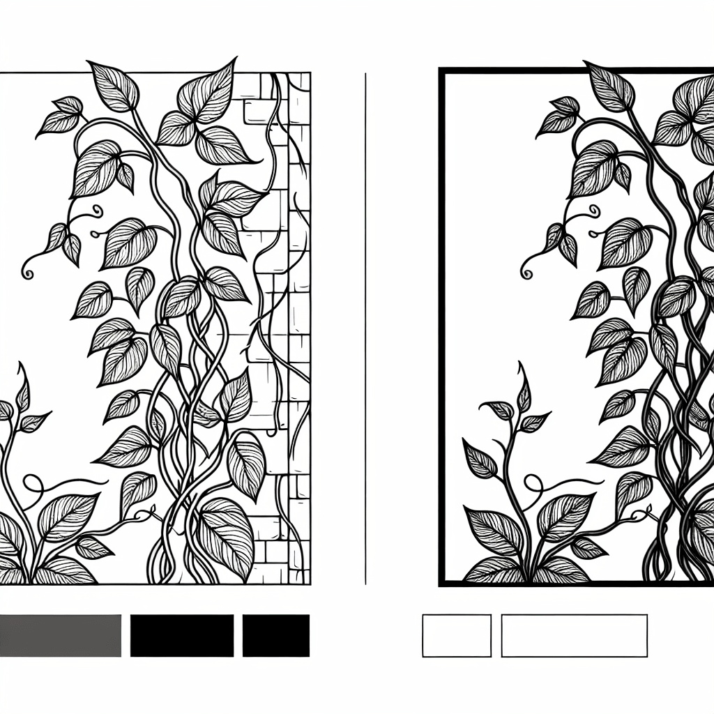 Additional vine climbing coloring page 1