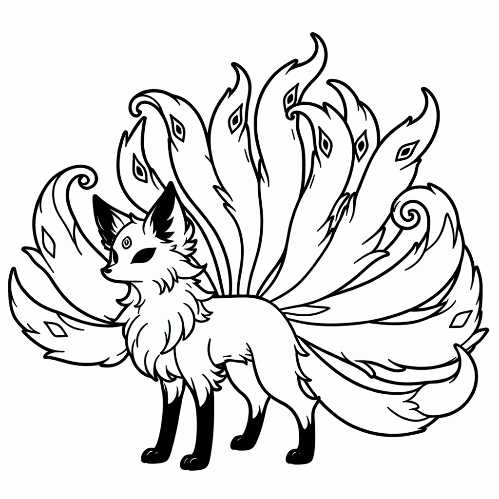 vulpix coloring pages