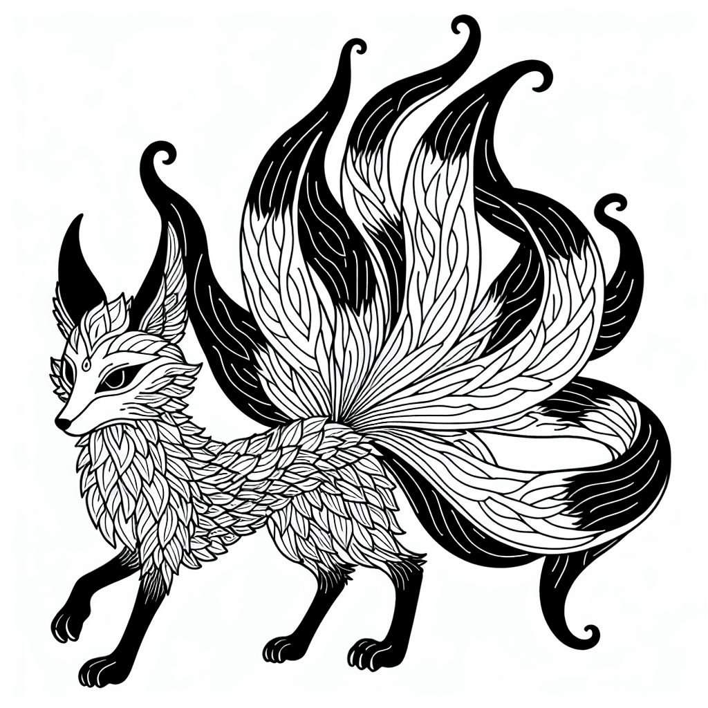 Additional vulpix coloring page 2