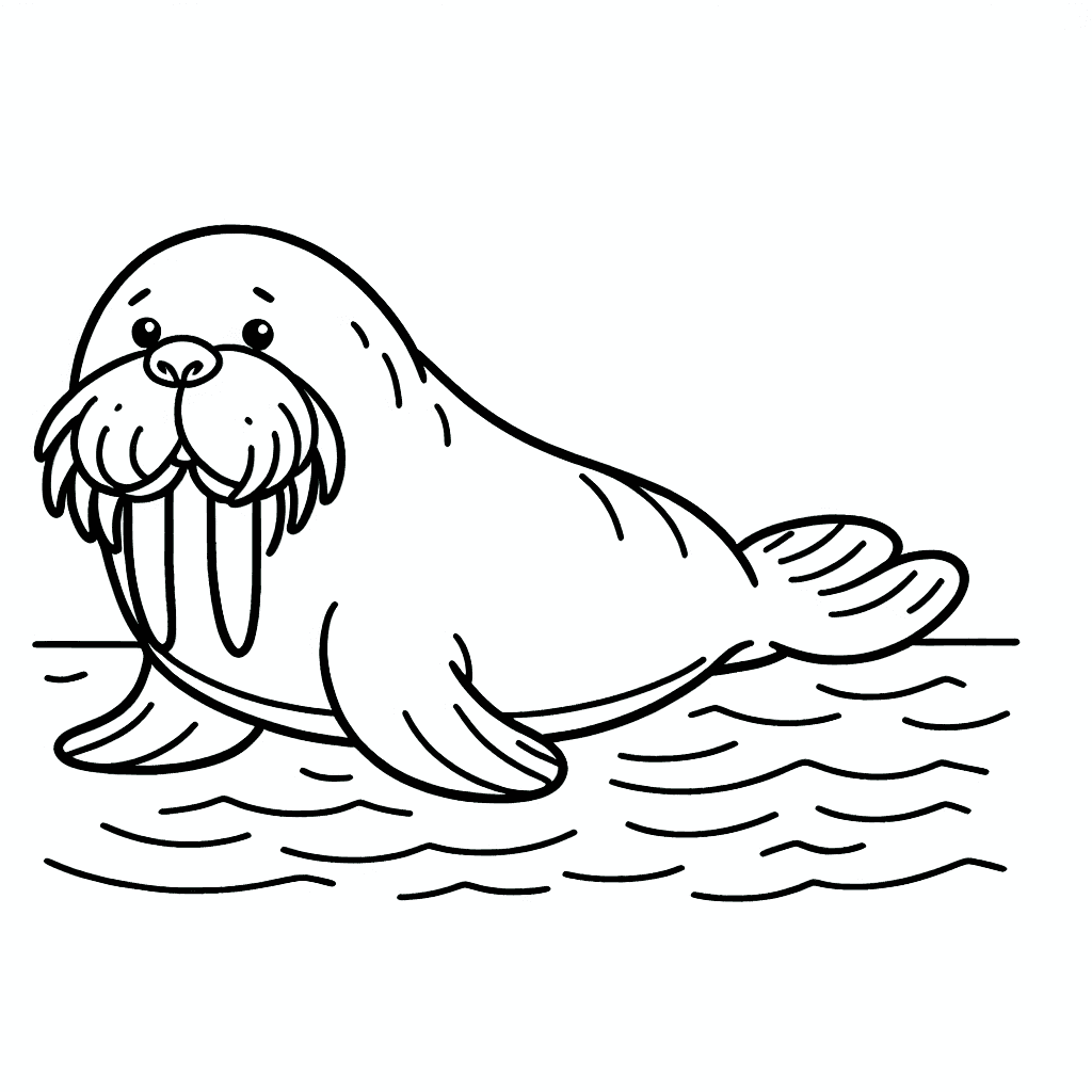 walrus coloring pages