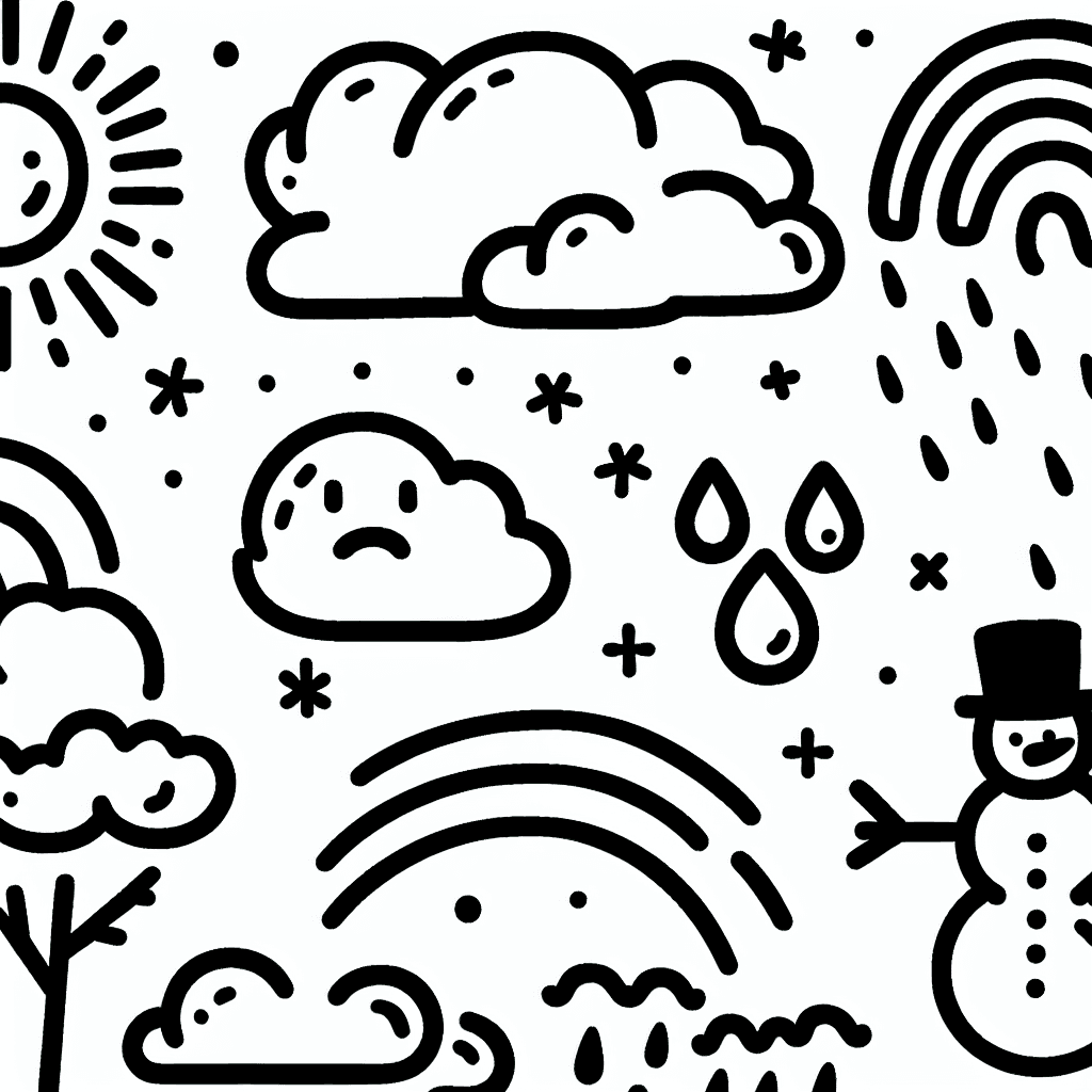 weather coloring pages