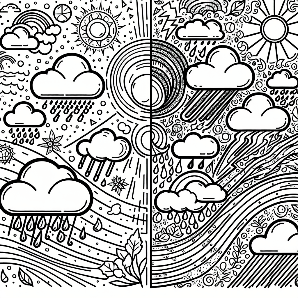 Additional weather coloring page 1