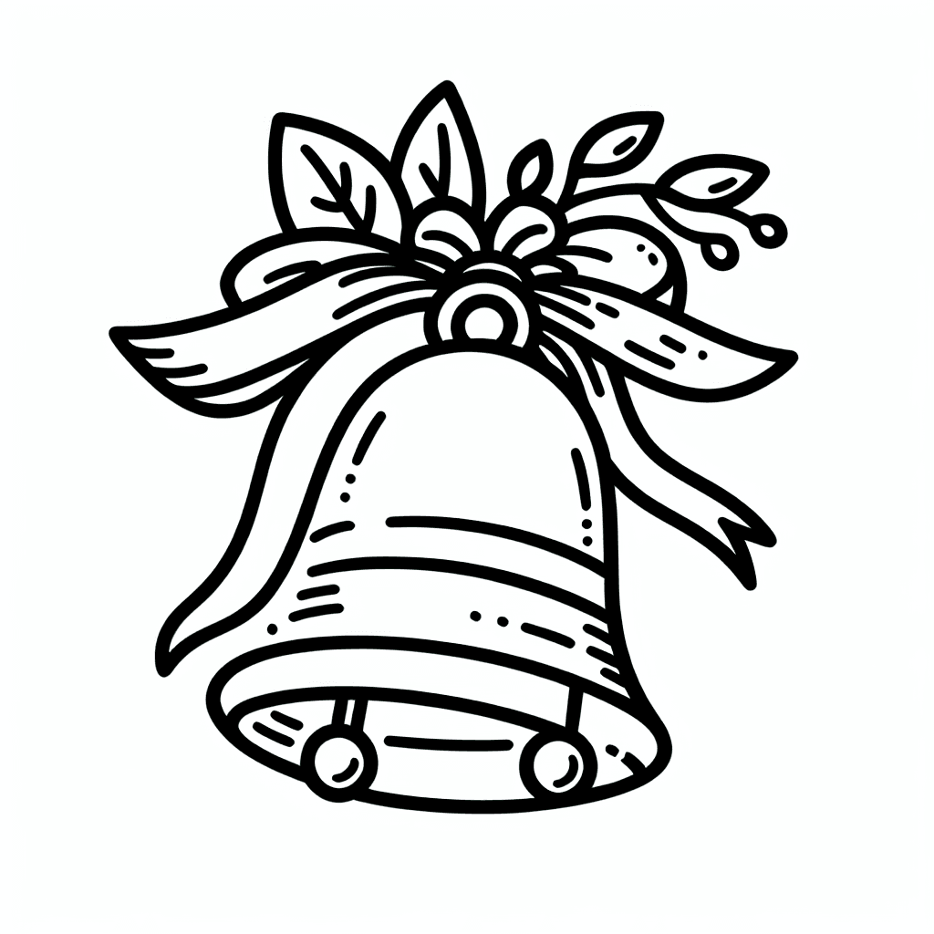 wedding bells coloring pages