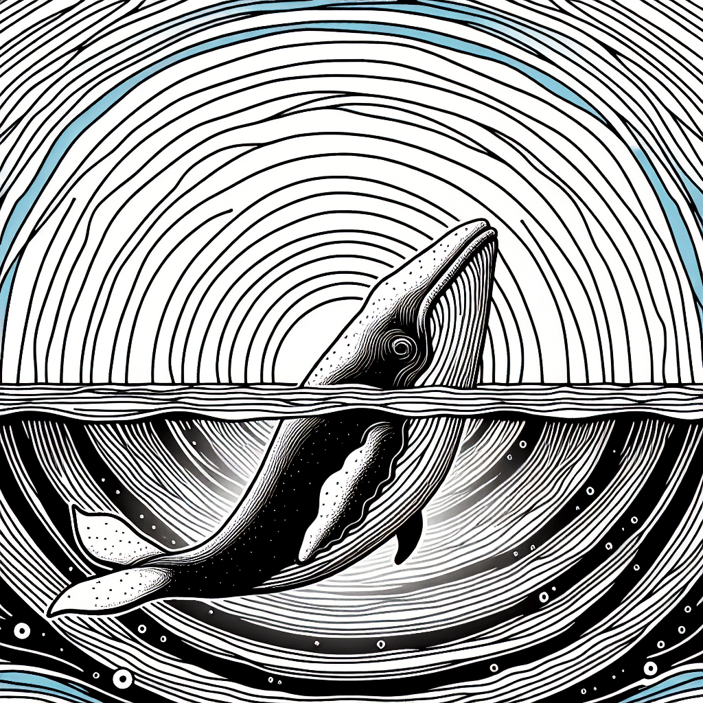 Additional whale coloring page 2