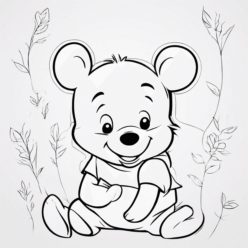 Additional winnie pooh coloring page 2