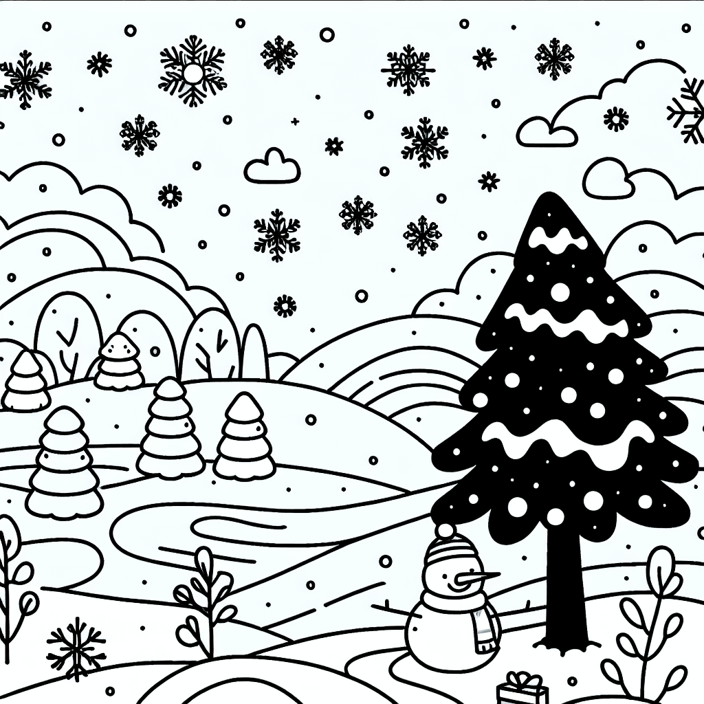 winter wonderland coloring pages