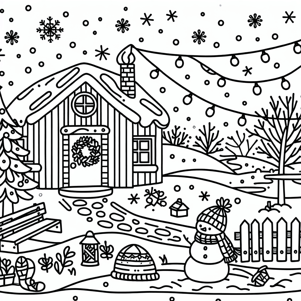 winter coloring pages