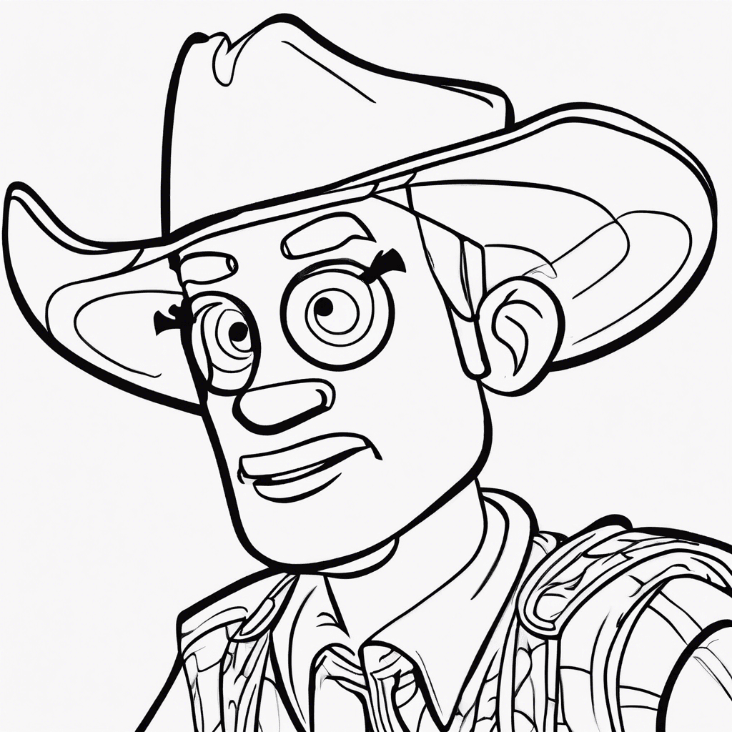 Additional woody coloring page 1