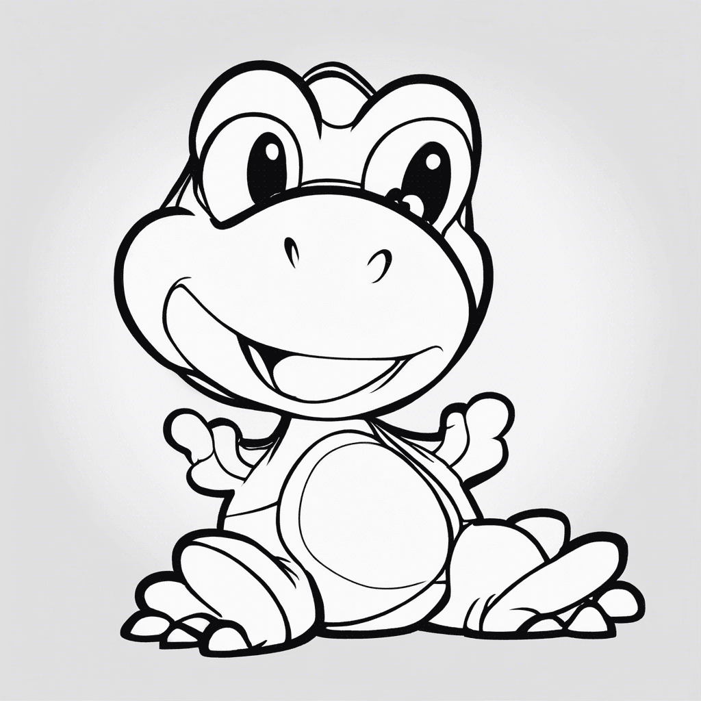 yoshi coloring pages