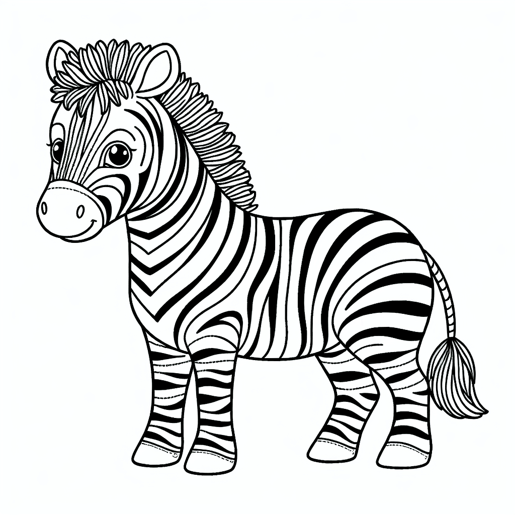 zebra coloring pages