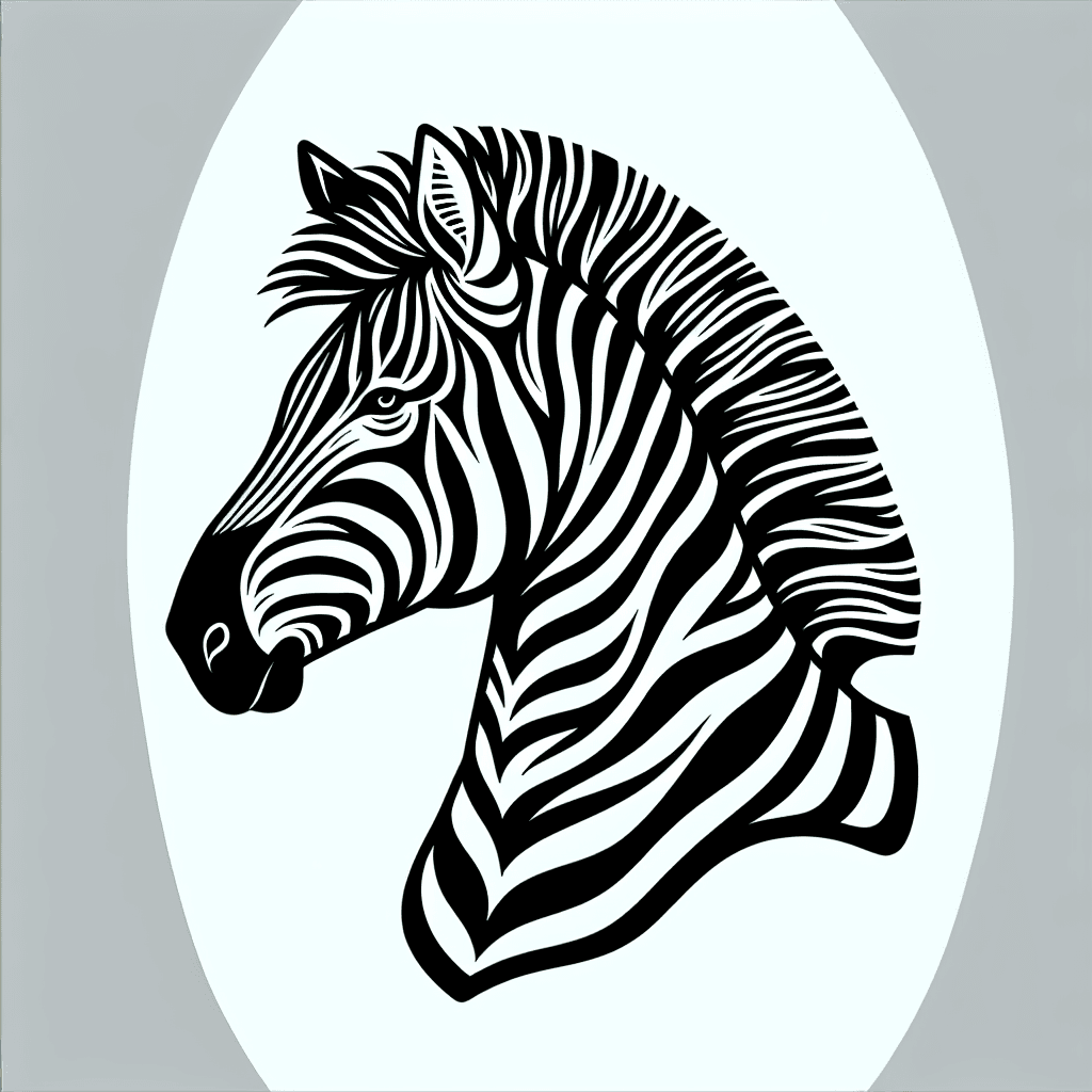 Additional zebra coloring page 1