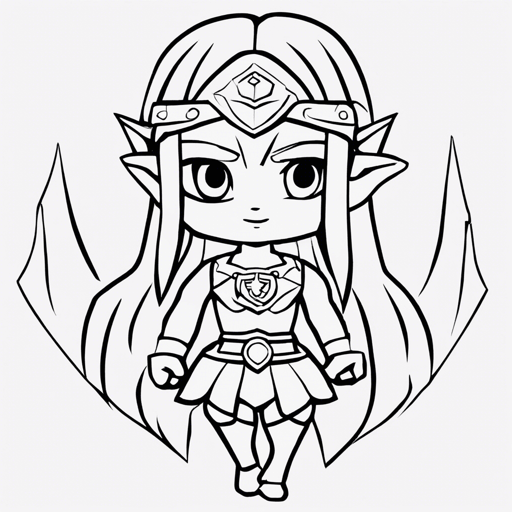 zelda coloring pages